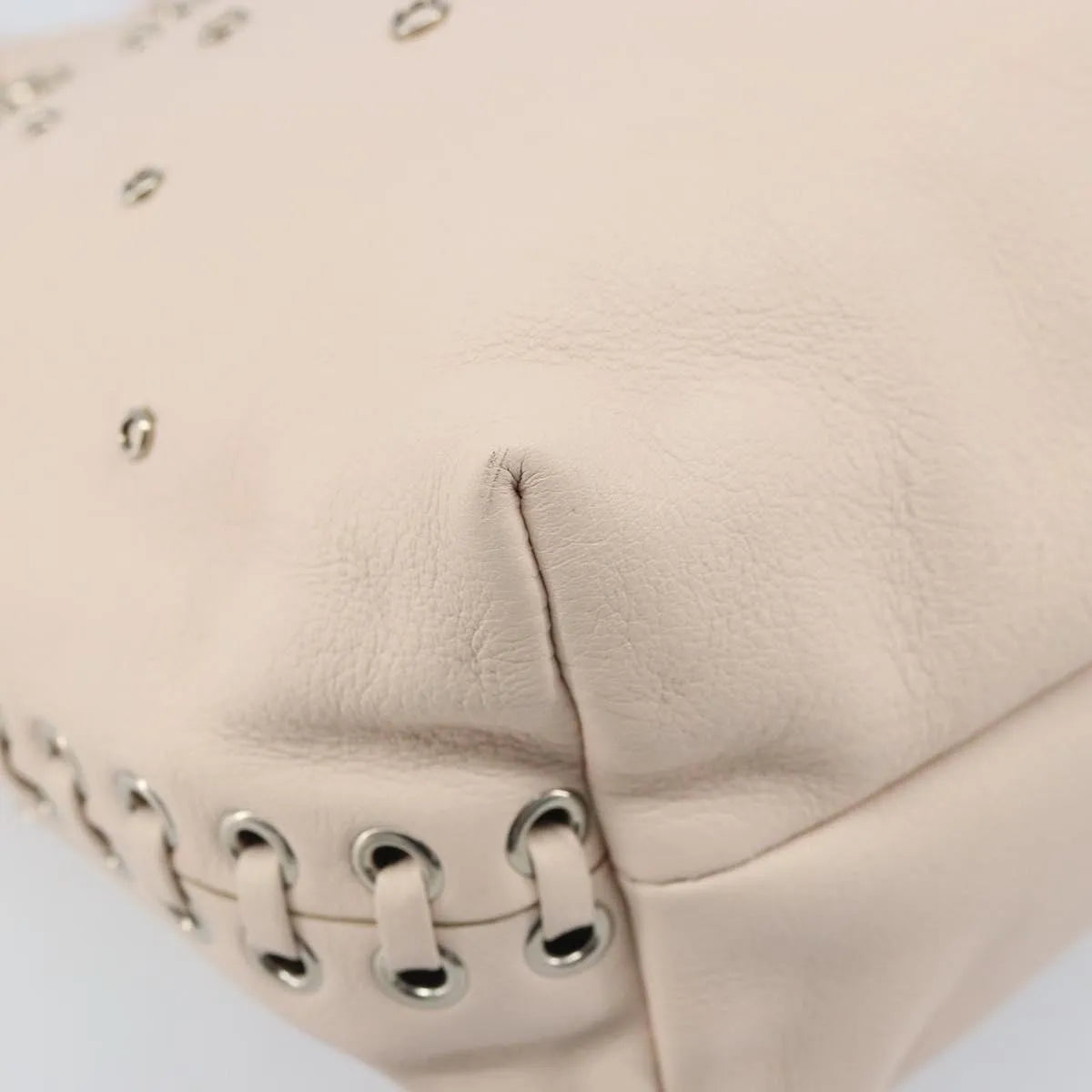 Salvatore Ferragamo Gancini Leather Pink Leather Handbag (Pre-Owned)
