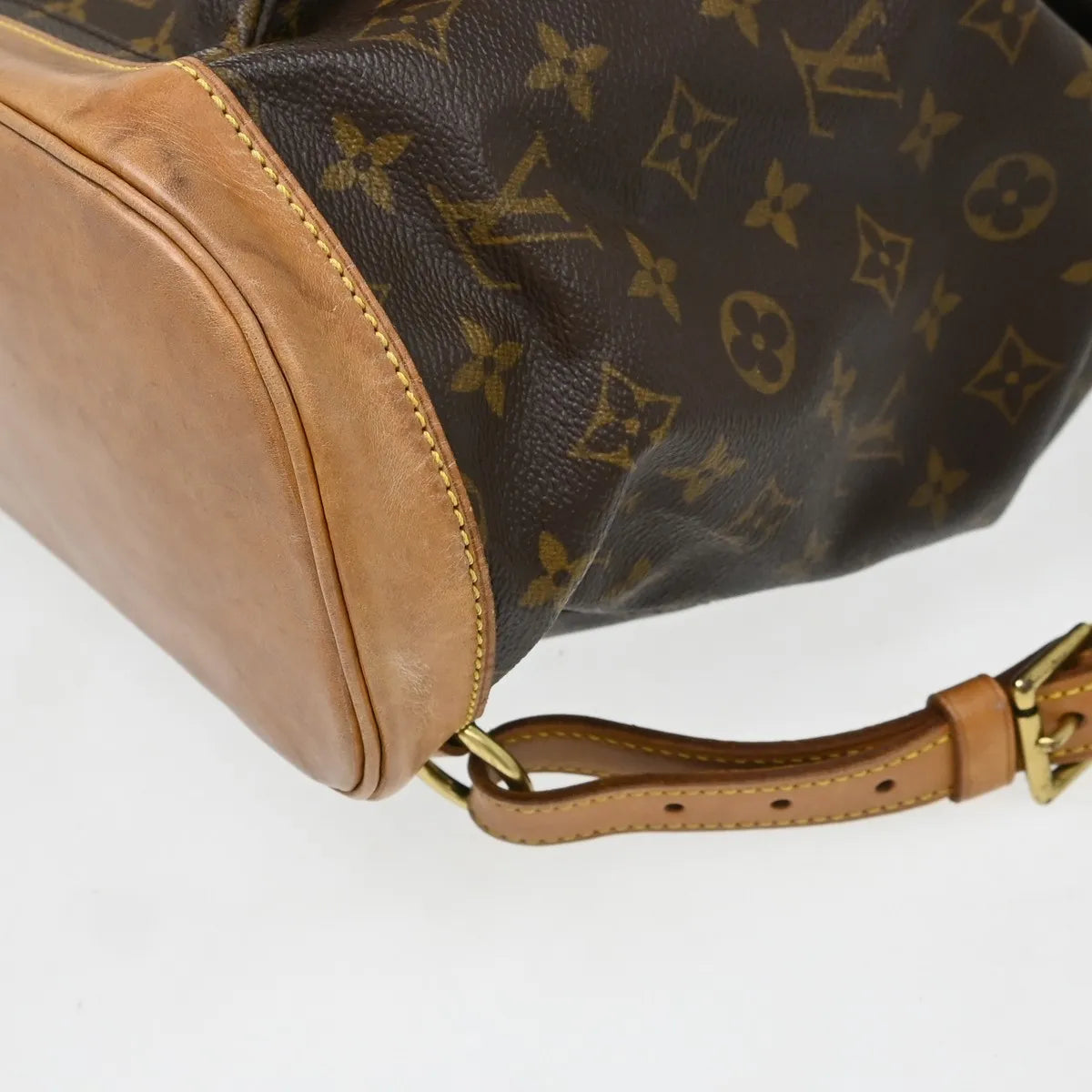 Louis Vuitton Vintage Montsouris Monogram Canvas Brown Canvas Backpack Bag (Pre-Owned)