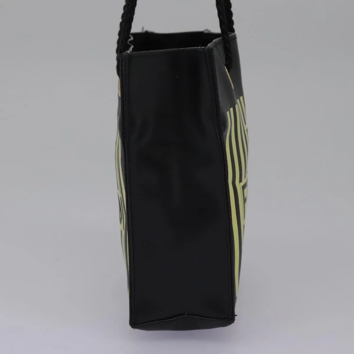 Fendi Fazzuolo Leather Black Leather Tote Bag Bag (Pre-Owned)