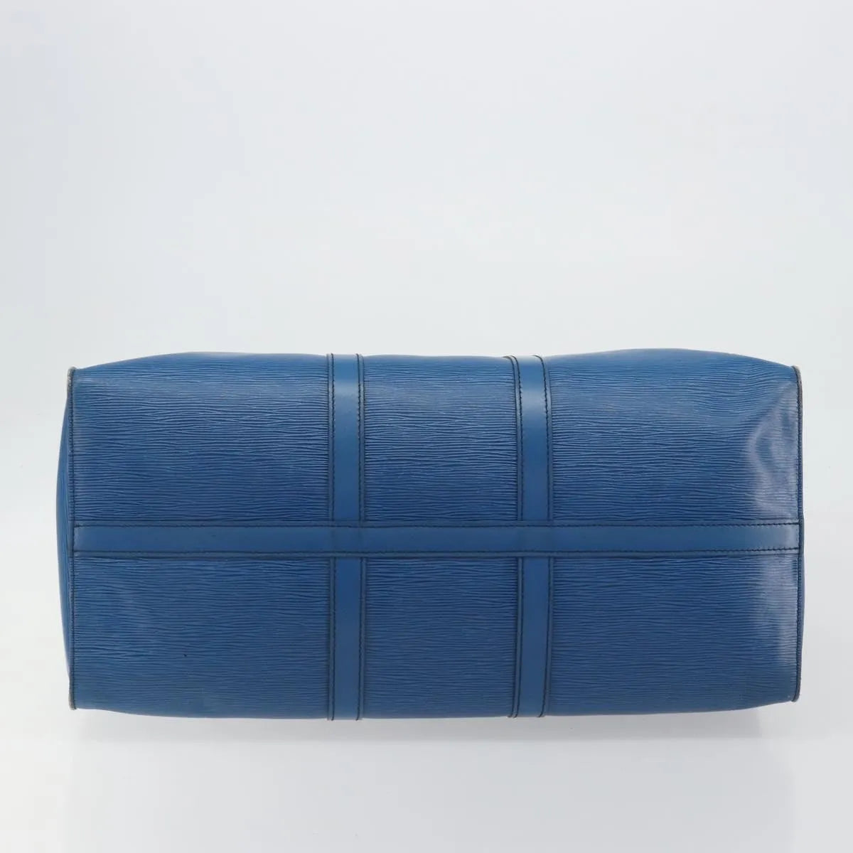 Louis Vuitton Keepall Epi Blue Leather Travel Bag Bag (Pre-Owned)