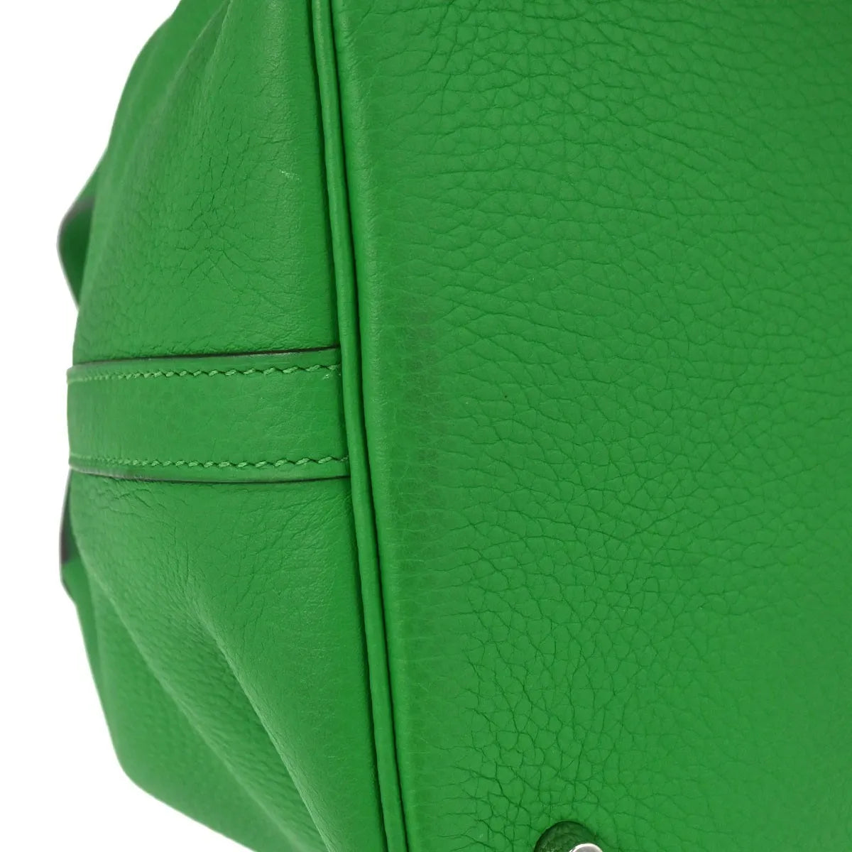 Hermes Picotin Lock Clemence Green Leather Handbag (Pre-Owned)