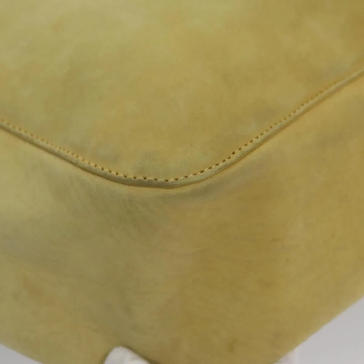 Salvatore Ferragamo Vintage Suede Yellow Suede Shoulder Bag Bag (Pre-Owned)