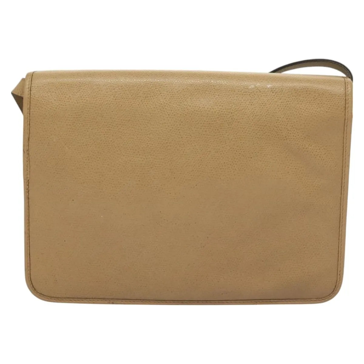 Christian Dior Vintage Leather Beige Leather Shoulder Bag Bag (Pre-Owned)