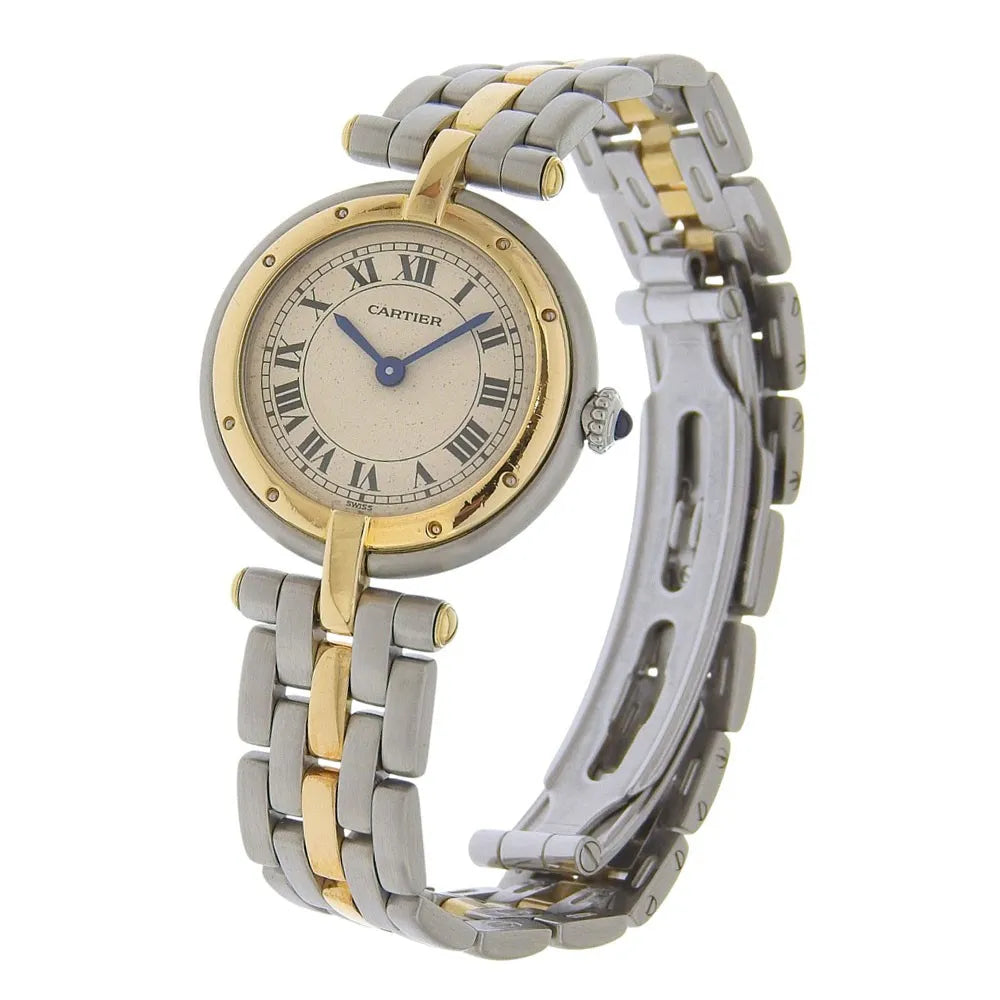 Cartier Panthere Vendome Quartz Stainless Steel And Yellow Gold Watch (Pre-Owned)