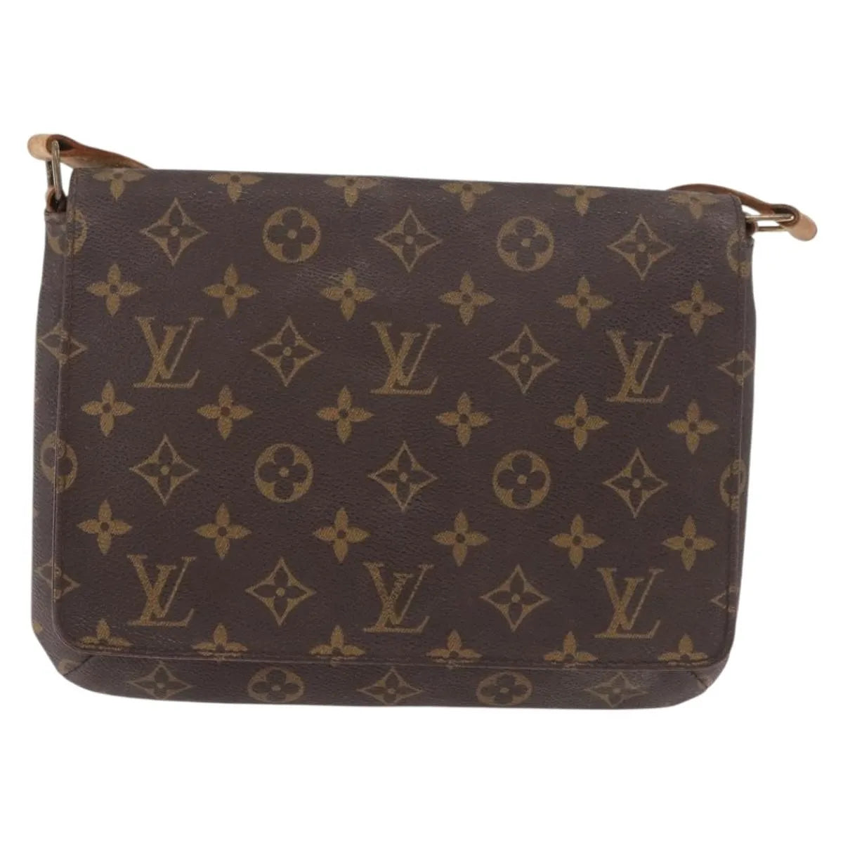 Louis Vuitton Musette Tango Monogram Canvas Brown Canvas Shoulder Bag Bag (Pre-Owned)