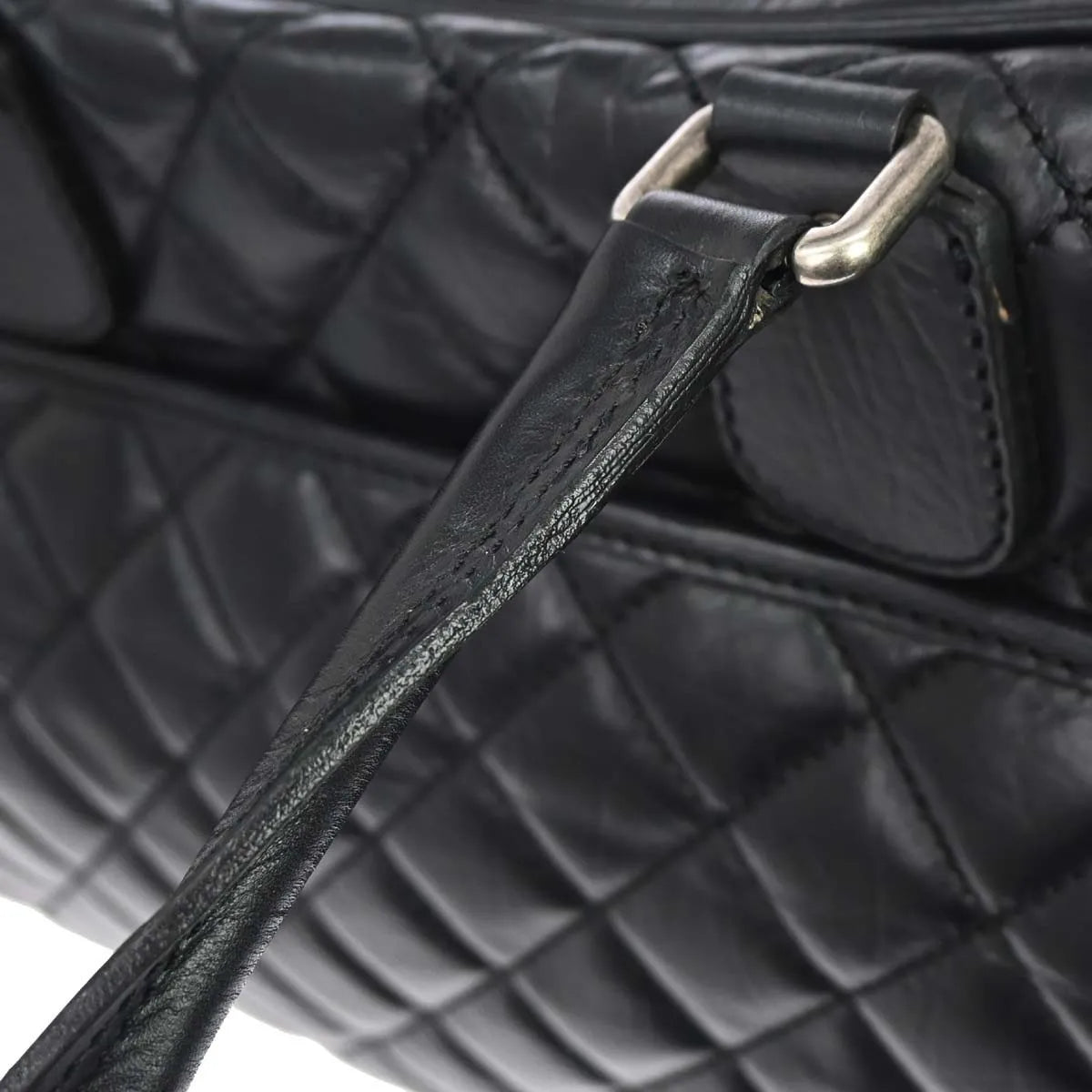 Chanel Chanel Paris New York Line Carry-On Bag Calfskin Black Calfskin Travel Bag Bag (Pre-Owned)