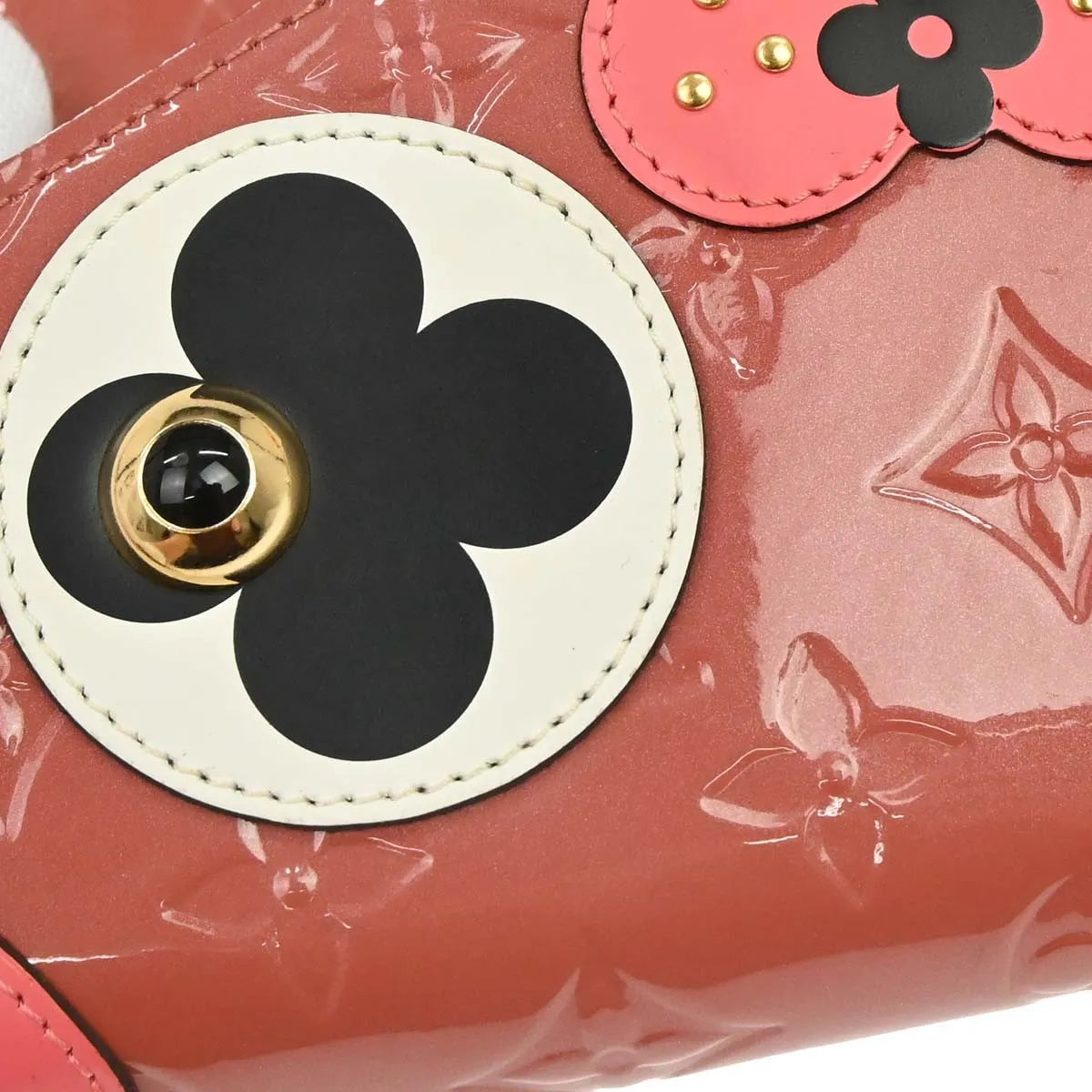 Louis Vuitton Felicie Pochette Limited Edition Valentine Dog Monogram Vernis Pink Patent_Leather Handbag (Pre-Owned)