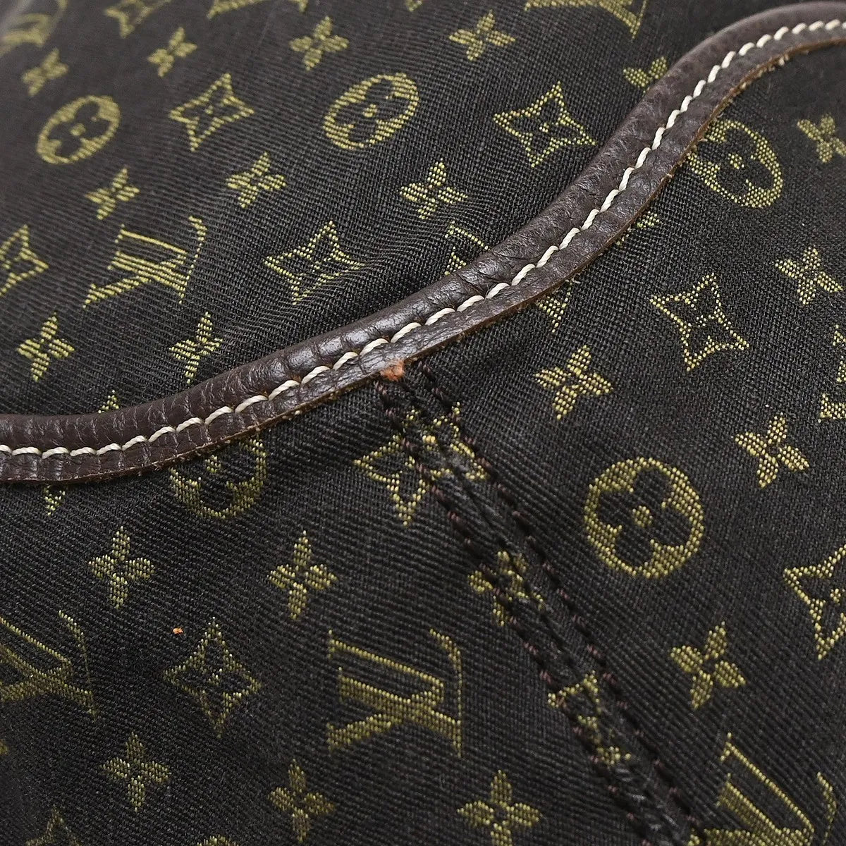 Louis Vuitton Angele Mini Lin Brown Canvas Handbag (Pre-Owned)