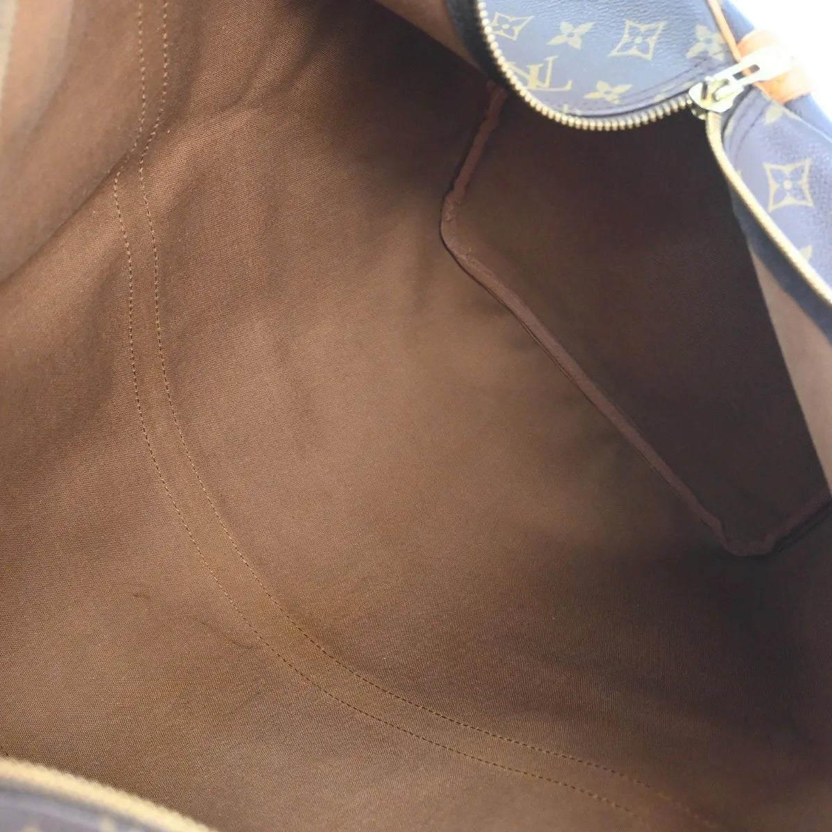 Louis Vuitton Keepall Monogram Canvas Brown Canvas Travel Bag Bag (Pre-Owned)