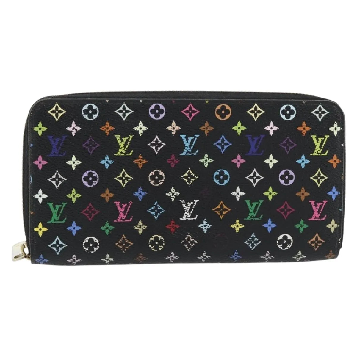Louis Vuitton Aerogram Zippy Leather Black Canvas Wallets Accessory (Pre-Owned)