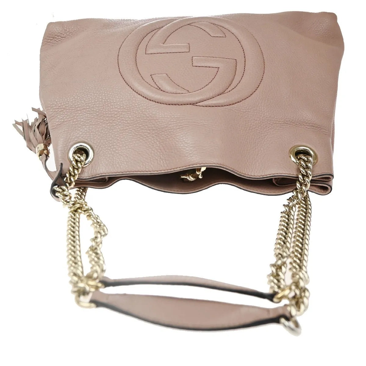 Gucci Soho Chain Strap Leather Pink Leather Shoulder Bag Bag (Pre-Owned)