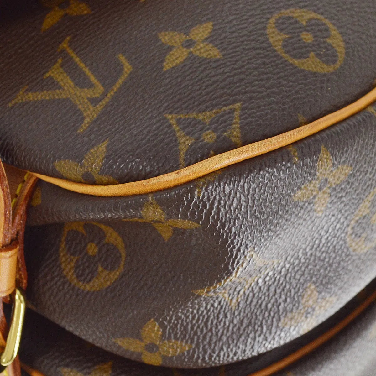 Louis Vuitton Saumur Monogram Canvas Brown Canvas Shoulder Bag Bag (Pre-Owned)