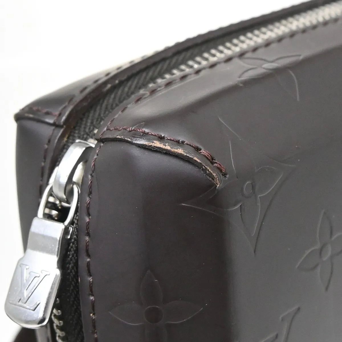 Louis Vuitton Bobby Monogram Glace Leather Brown Canvas Shoulder Bag Bag (Pre-Owned)