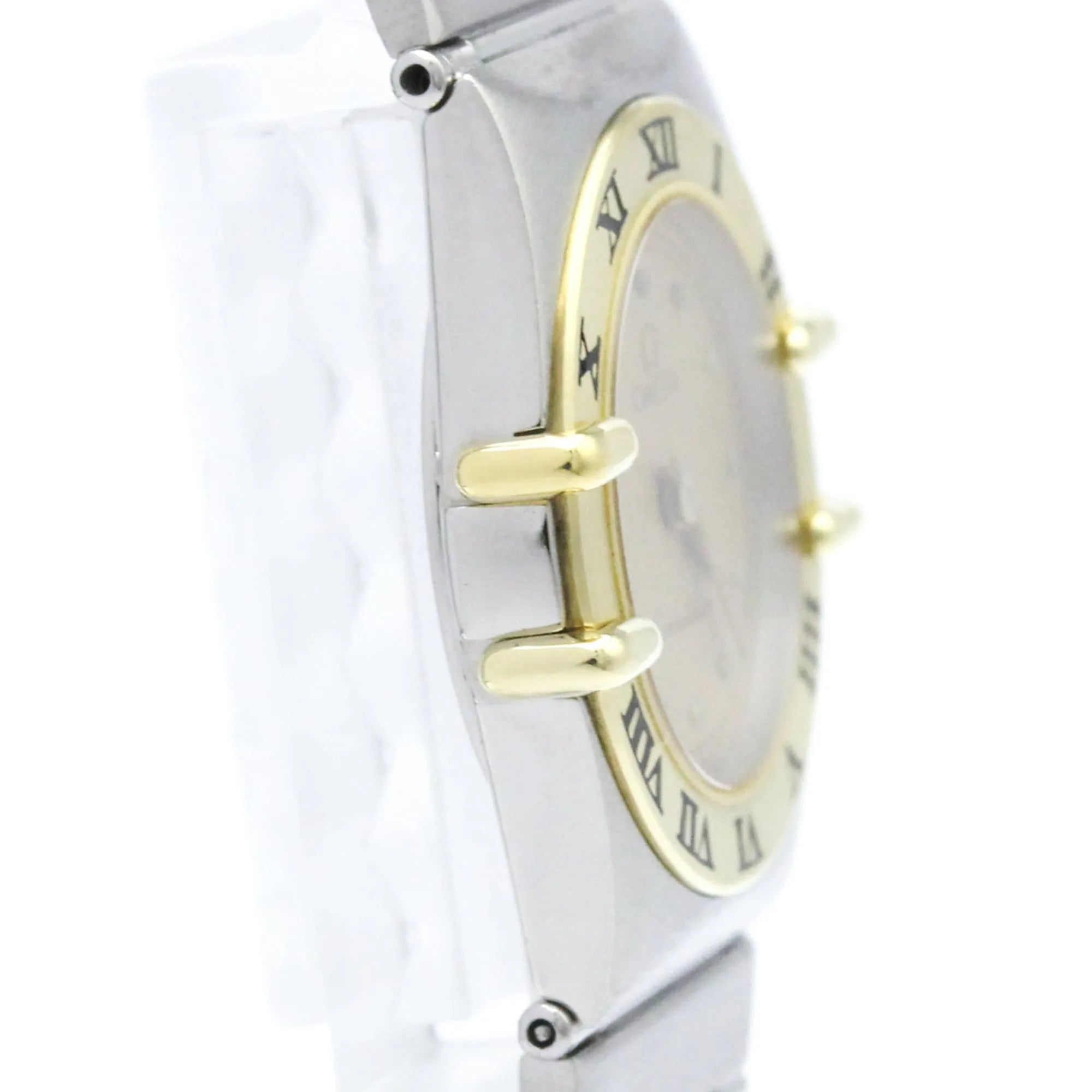 Omega Constellation Quartz Stainless Steel And Yellow Gold Watch (Pre-Owned)