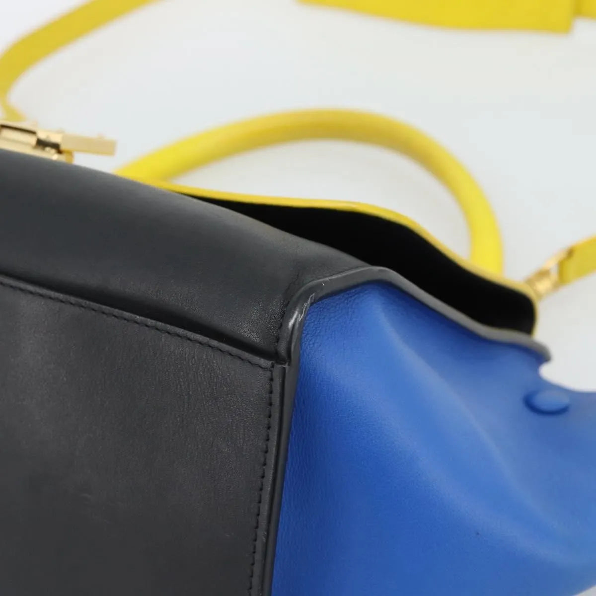 Celine Tricolor Trapeze Leather Multicolour Leather Handbag (Pre-Owned)