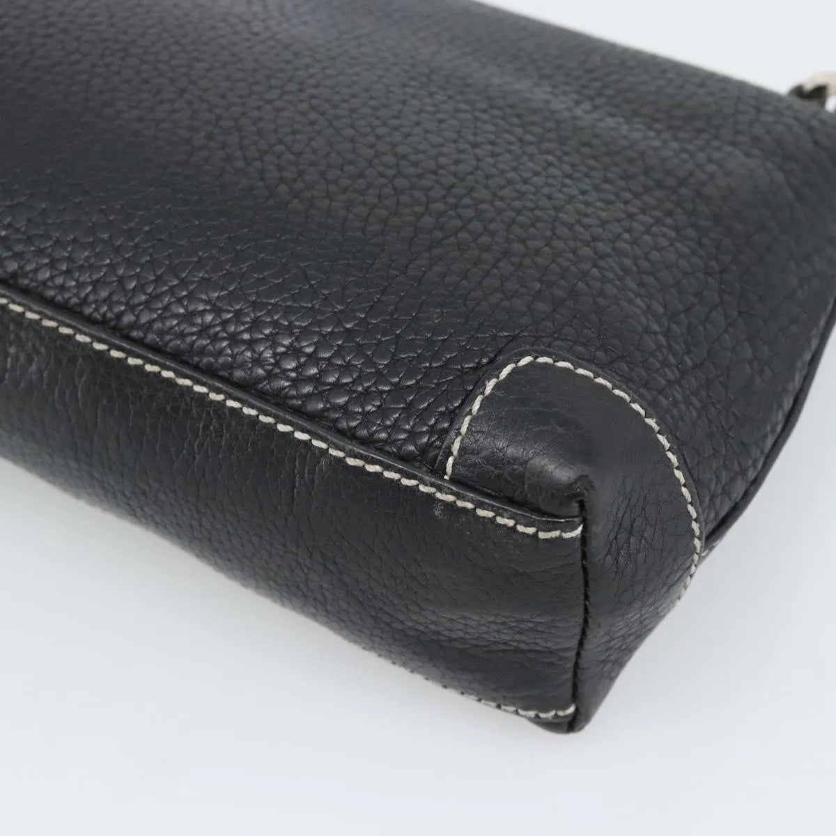 Tiffany & Co. Vintage Leather Black Leather Shoulder Bag Bag (Pre-Owned)