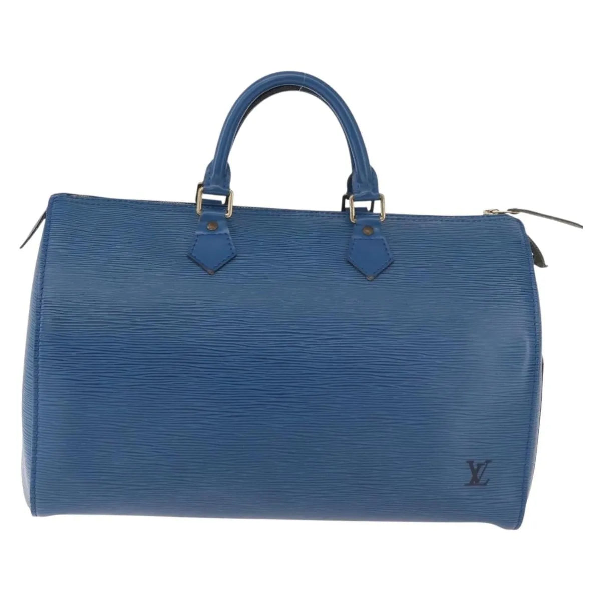 Louis Vuitton Speedy Epi Leather Blue Leather Handbag (Pre-Owned)