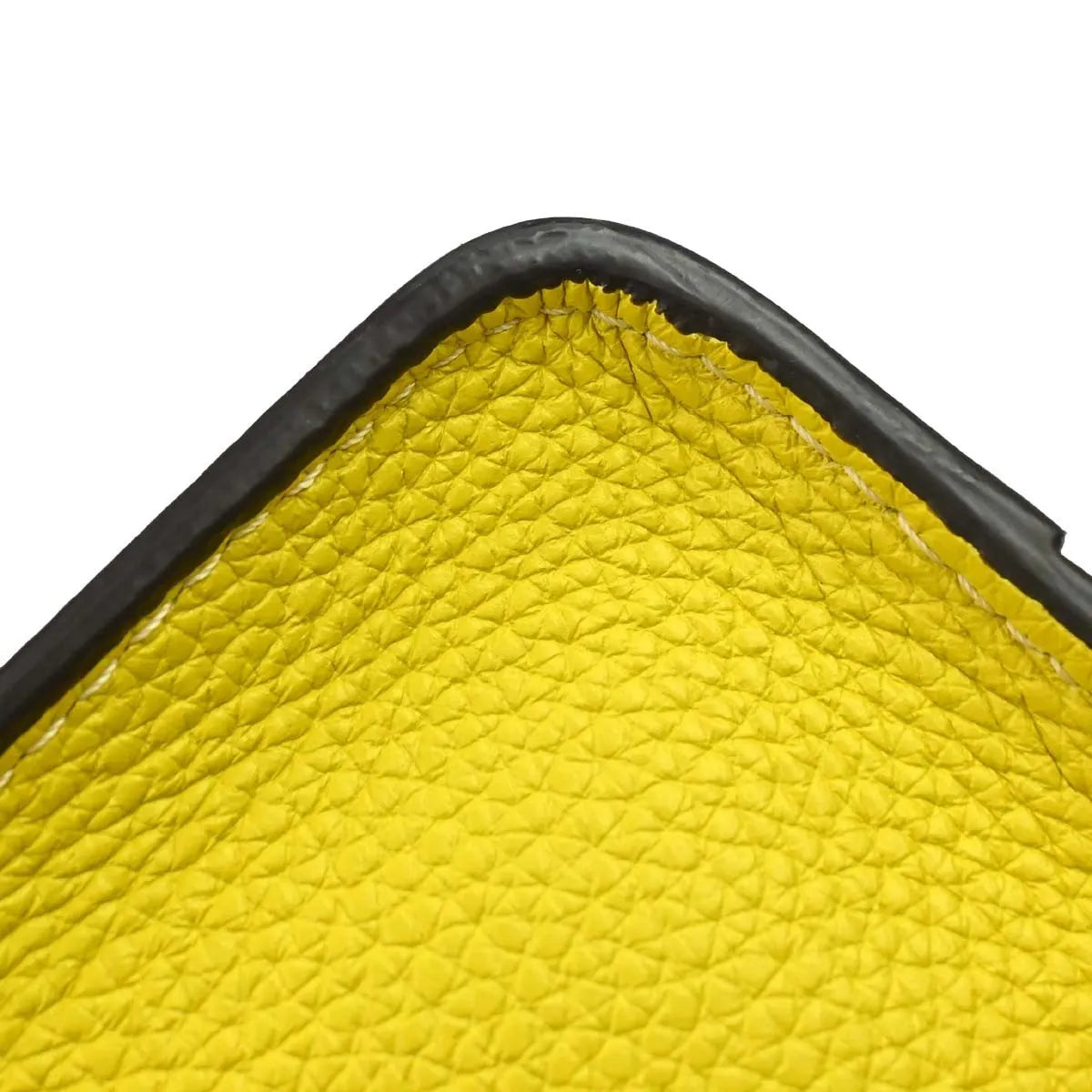Celine Luggage Grainy Leather Yellow Leather Tote Bag Bag (Pre-Owned)