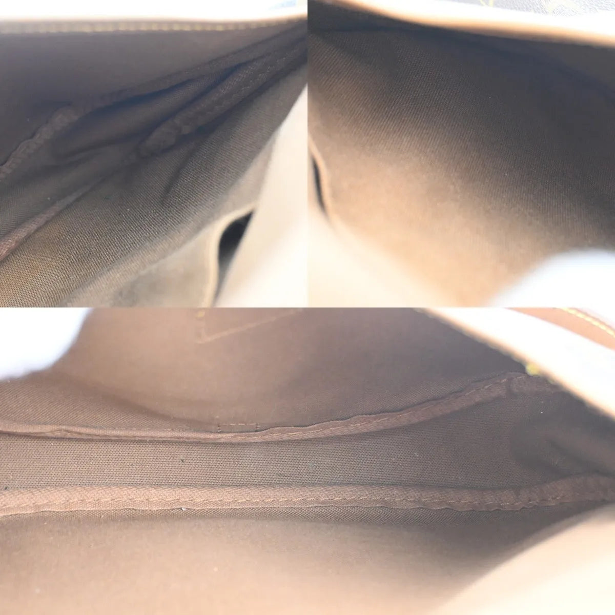 Louis Vuitton Saumur Monogram Canvas Brown Canvas Shoulder Bag Bag (Pre-Owned)