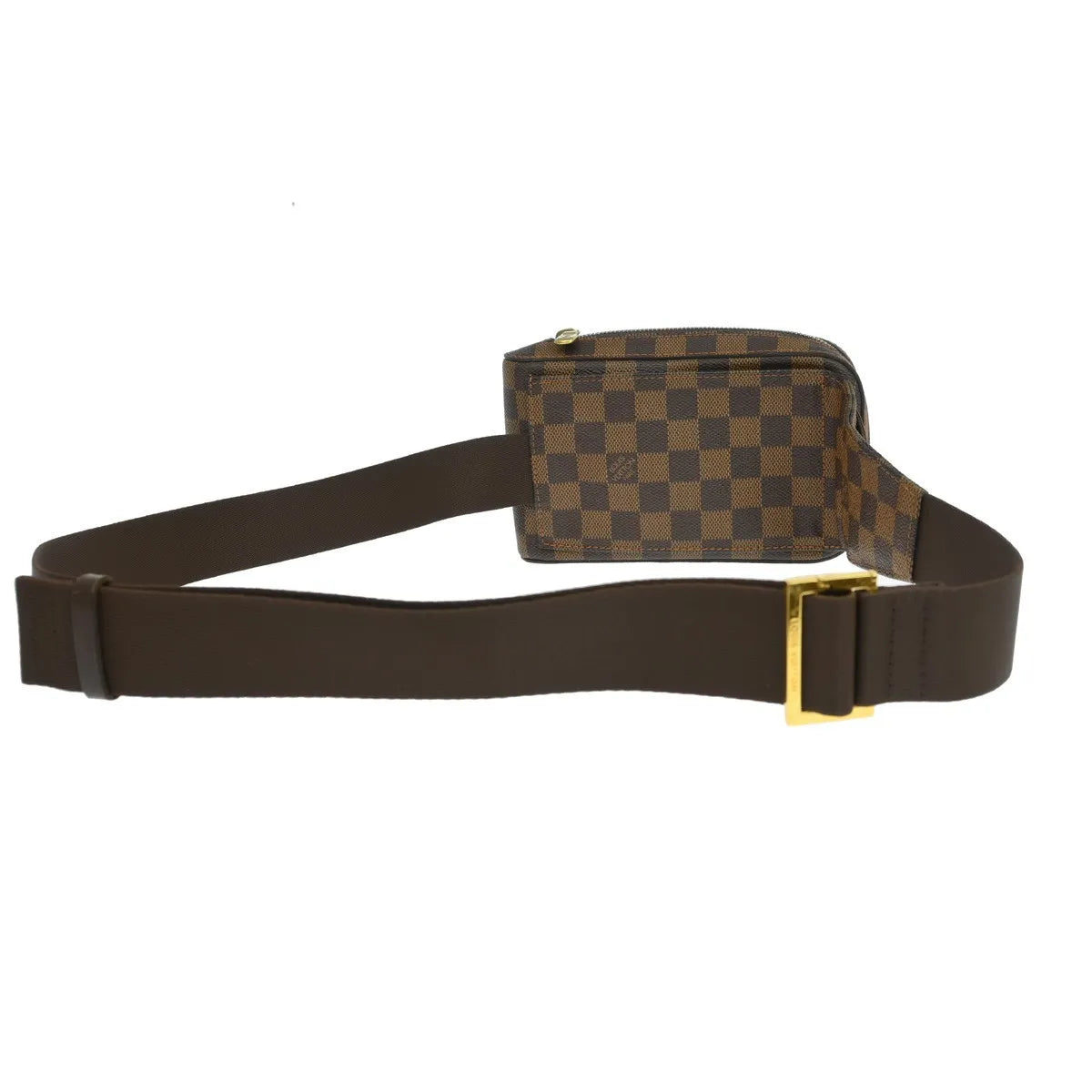 Louis Vuitton Geronimos Waist Bag Damier Brown Canvas Shoulder Bag Bag (Pre-Owned)