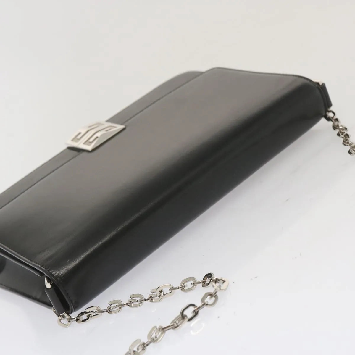 Givenchy 4G Shoulder Bag Leather Black Leather Shoulder Bag Bag (Pre-Owned)
