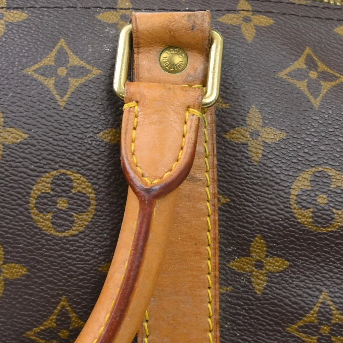 Louis Vuitton Keepall Bag Monogram Canvas Brown Canvas Travel Bag Bag (Pre-Owned)