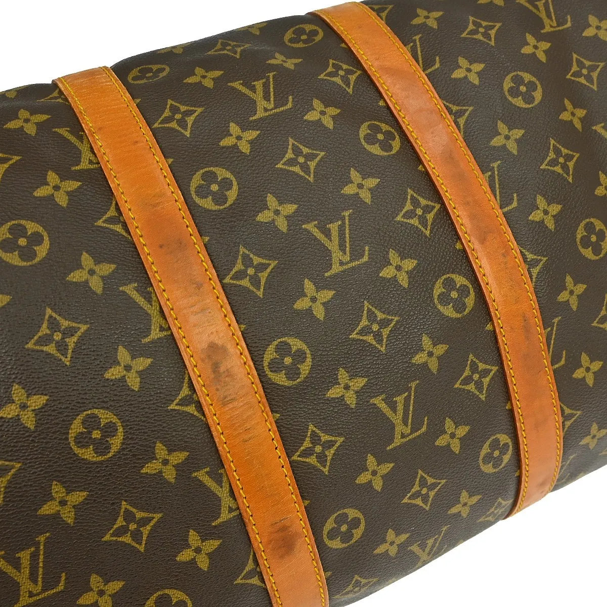 Louis Vuitton Keepall Monogram Canvas Brown Canvas Travel Bag Bag (Pre-Owned)
