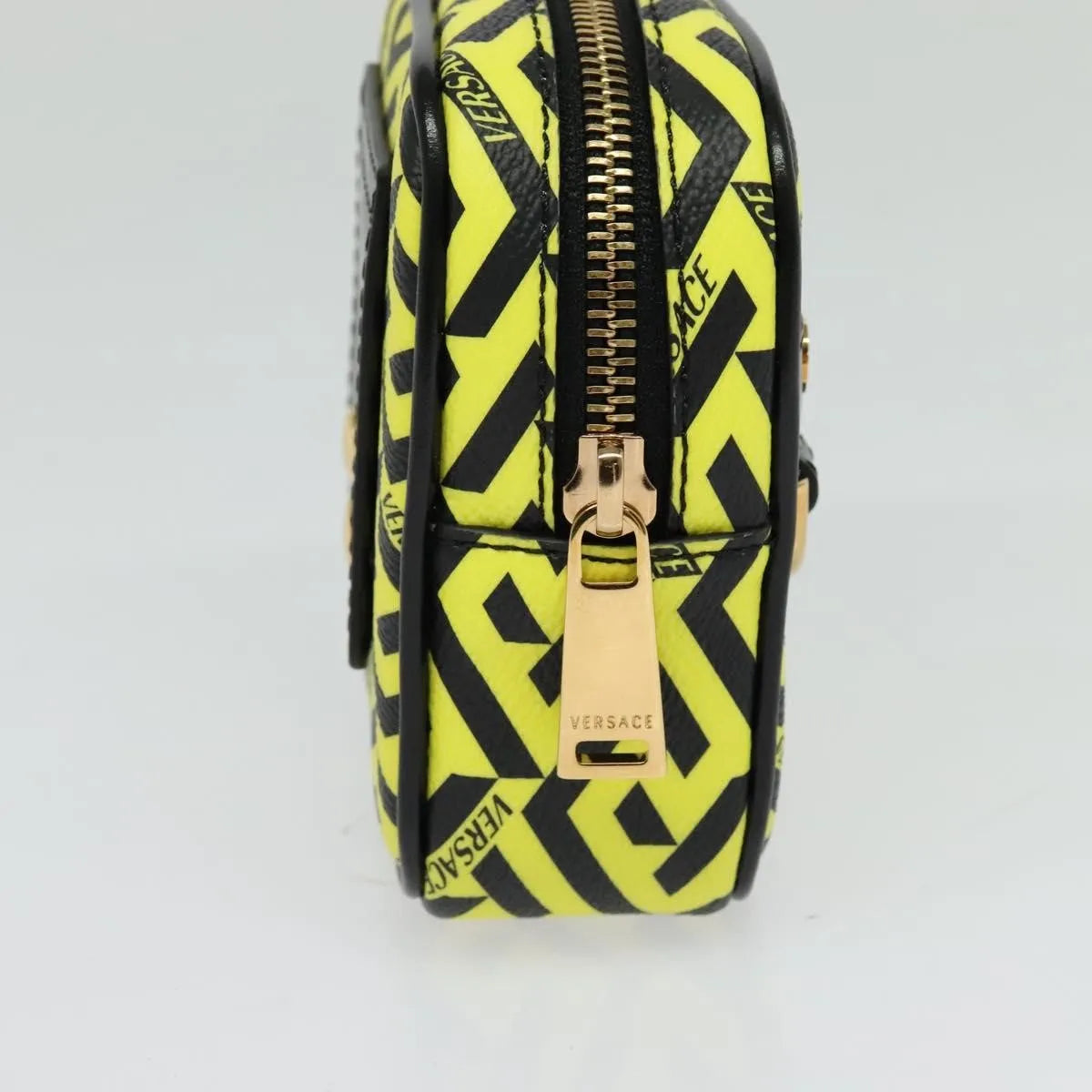 Versace Vintage Clutch Leather Yellow Pvc Clutche & Pouche Bag (Pre-Owned)