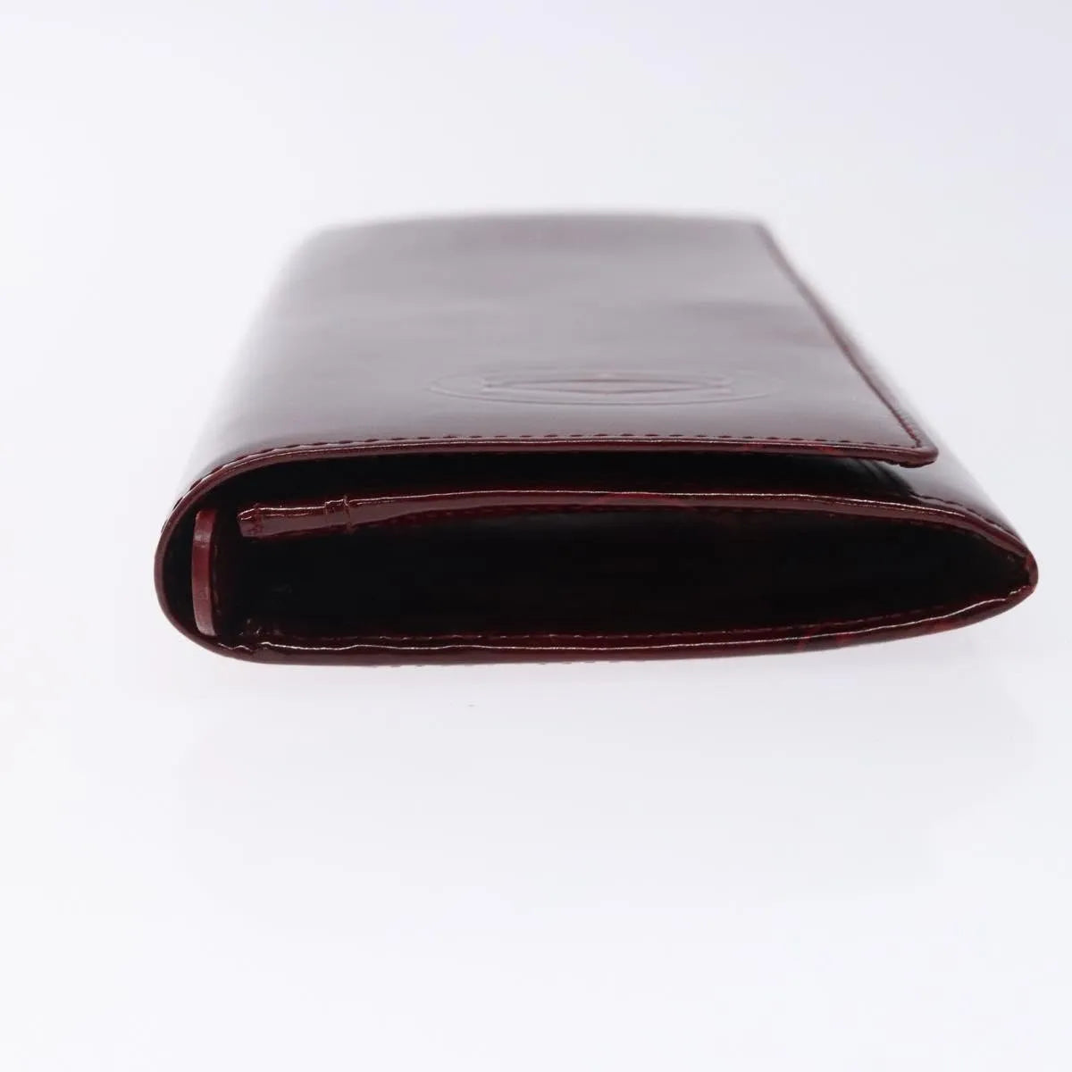 Cartier Happy Birthday Long Patent Leather Burgundy Patent_Leather Wallets Accessory (Pre-Owned)