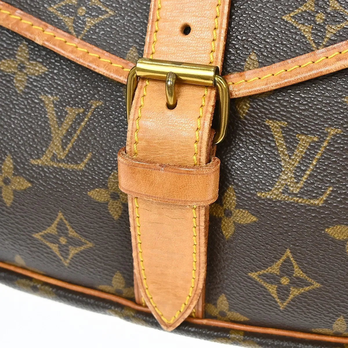 Louis Vuitton Saumur Monogram Canvas Brown Canvas Shoulder Bag Bag (Pre-Owned)
