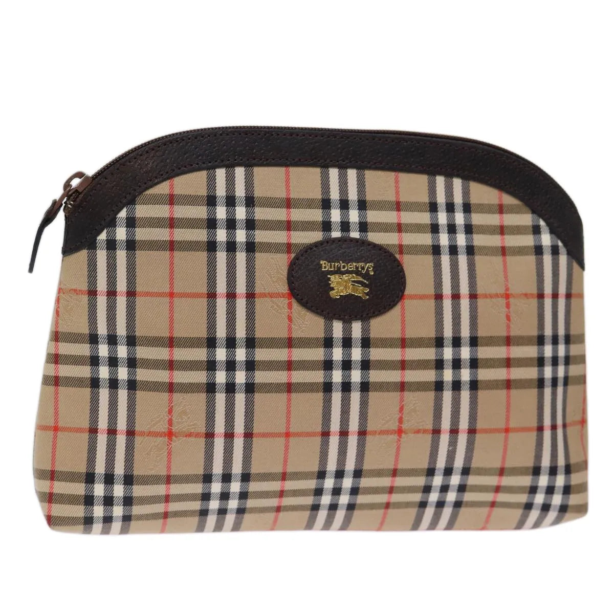 Burberry Nova Check Pochette Canvas Beige Canvas Clutche & Pouche Bag (Pre-Owned)