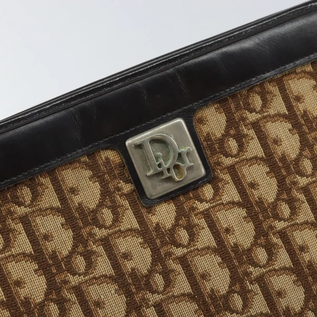 Christian Dior Vintage Trotter Canvas Brown Canvas Shoulder Bag Bag (Pre-Owned)