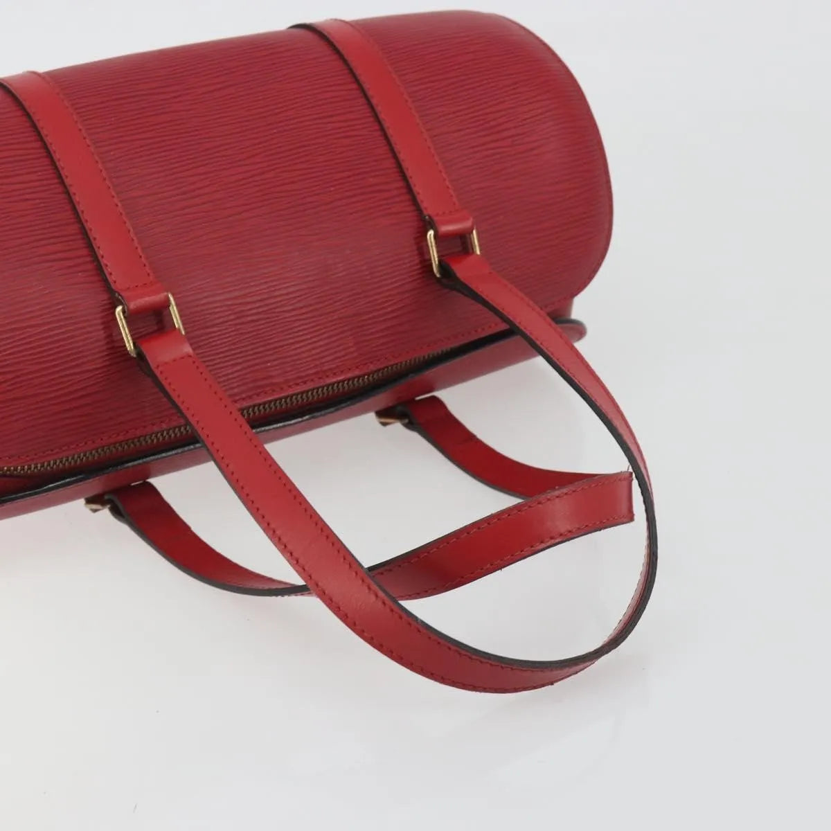 Louis Vuitton Soufflot Epi Leather Red Leather Handbag (Pre-Owned)
