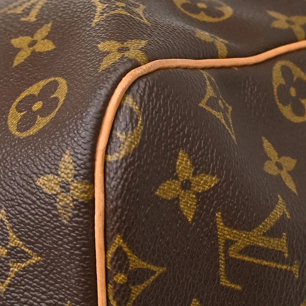 Louis Vuitton Keepall Bag Monogram Canvas Brown Canvas Travel Bag Bag (Pre-Owned)