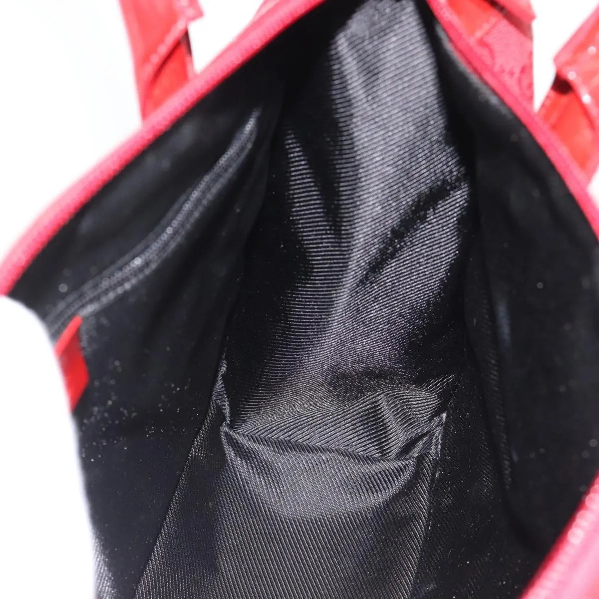 Gucci Structured Top Handle Open Tote Gg Canvas And Leather Red Canvas Handbag (Pre-Owned)