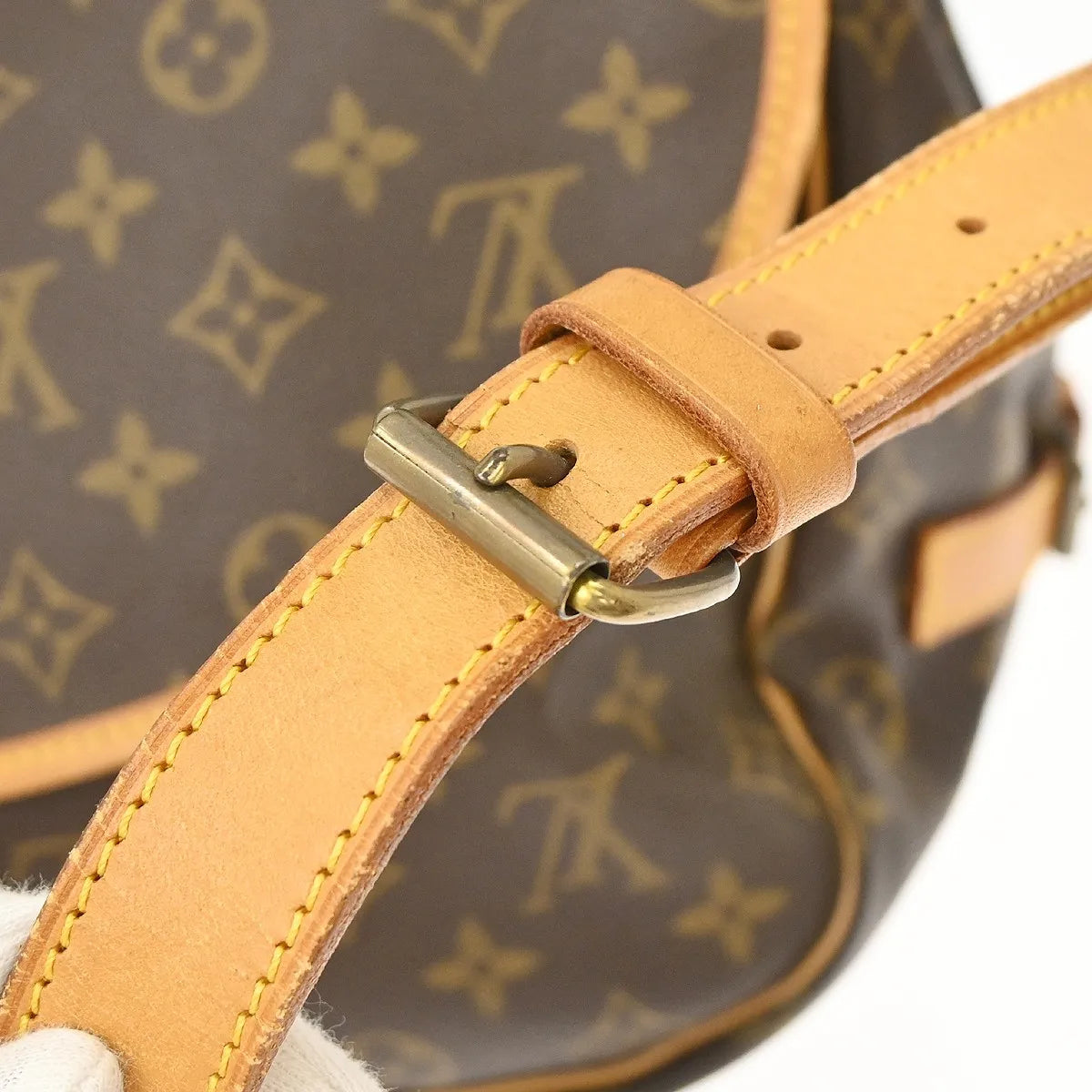 Louis Vuitton Saumur Monogram Canvas Brown Canvas Shoulder Bag Bag (Pre-Owned)