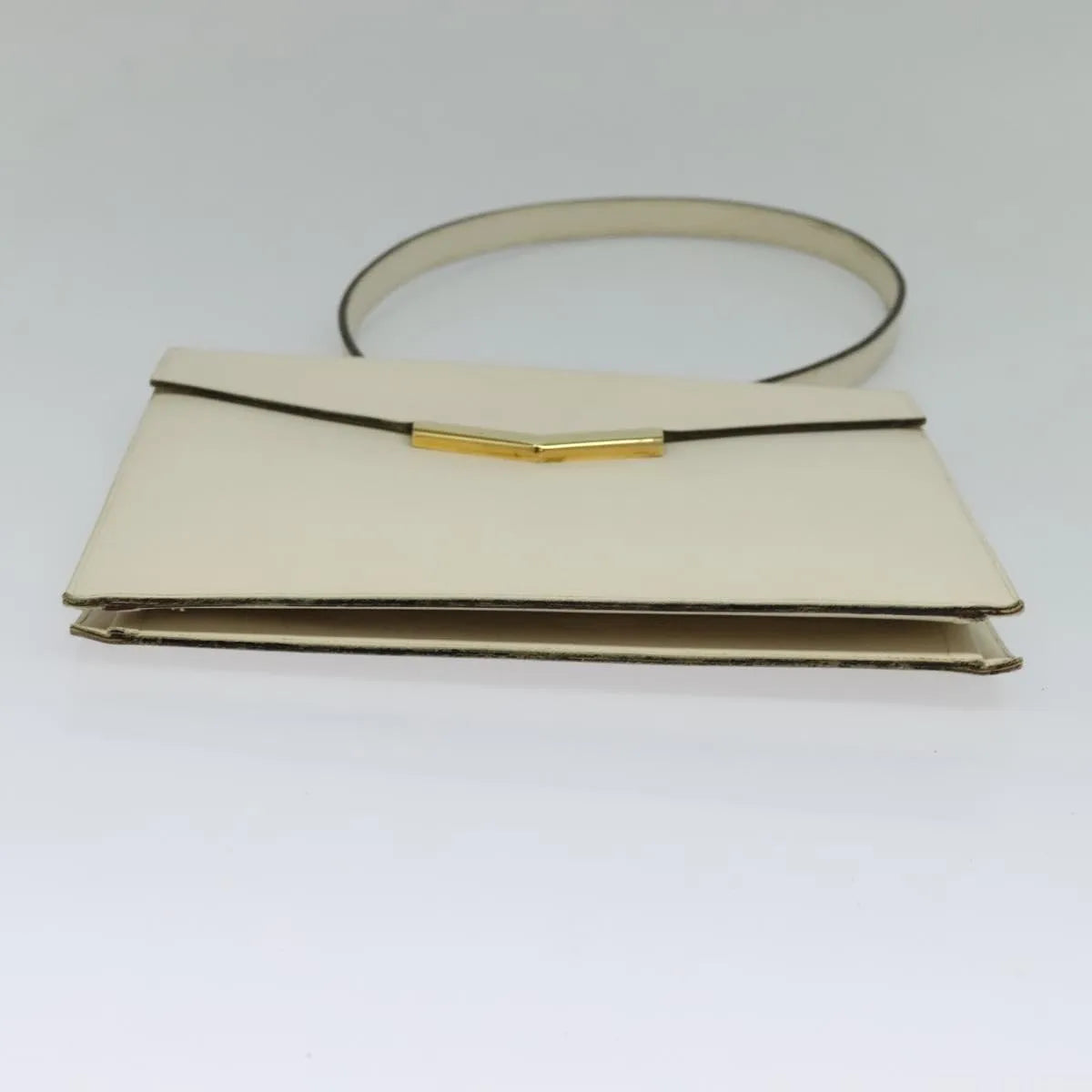 Christian Dior Vintage Leather Beige Leather Shoulder Bag Bag (Pre-Owned)