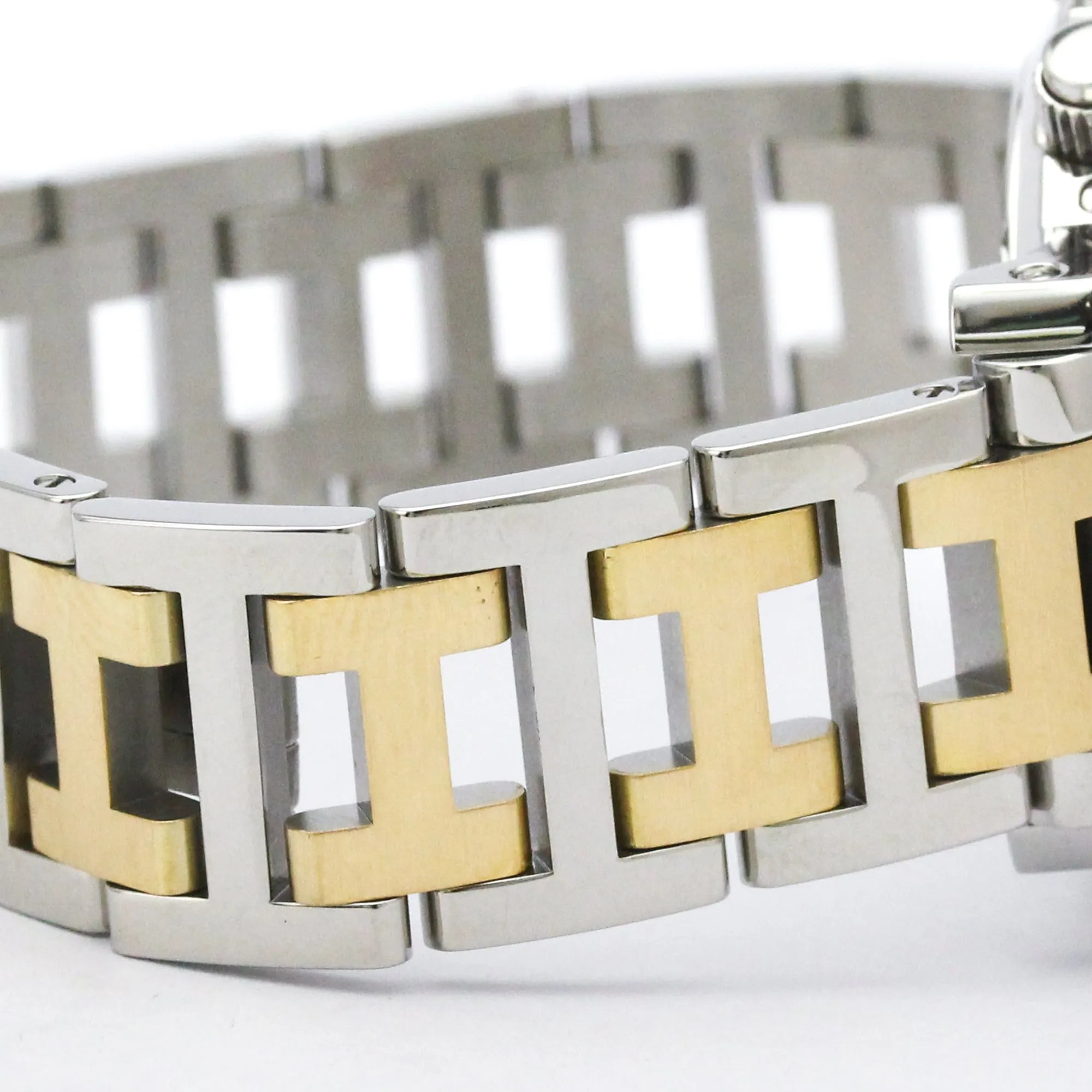 Hermes Clipper Quartz Stainless Steel With Plated Metal Watch (Pre-Owned)