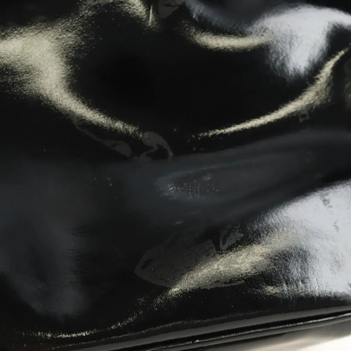 Chanel Vintage Timeless Cosmetic Case Patent Black Patent_Leather Handbag (Pre-Owned)