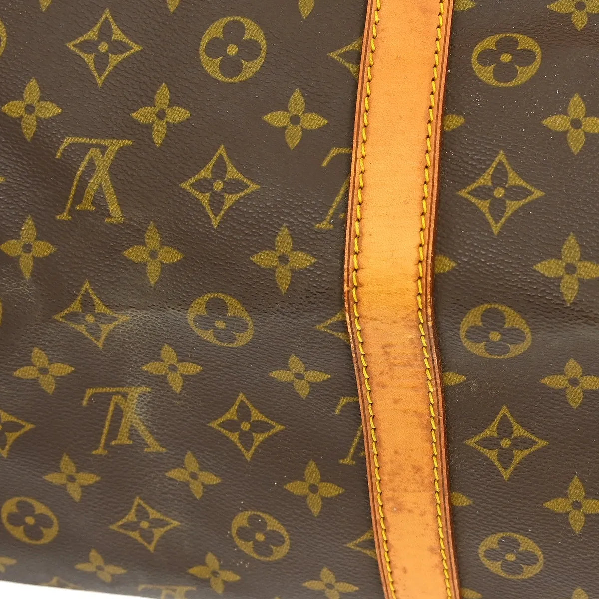 Louis Vuitton Keepall Monogram Canvas Brown Canvas Travel Bag Bag (Pre-Owned)