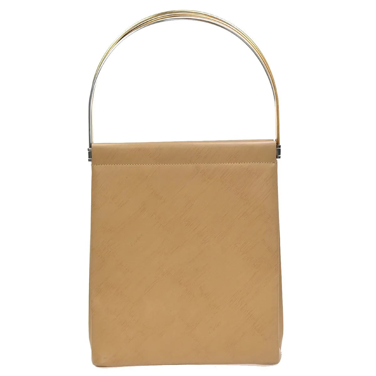 Cartier Trinity Hand Leather Beige Leather Handbag (Pre-Owned)