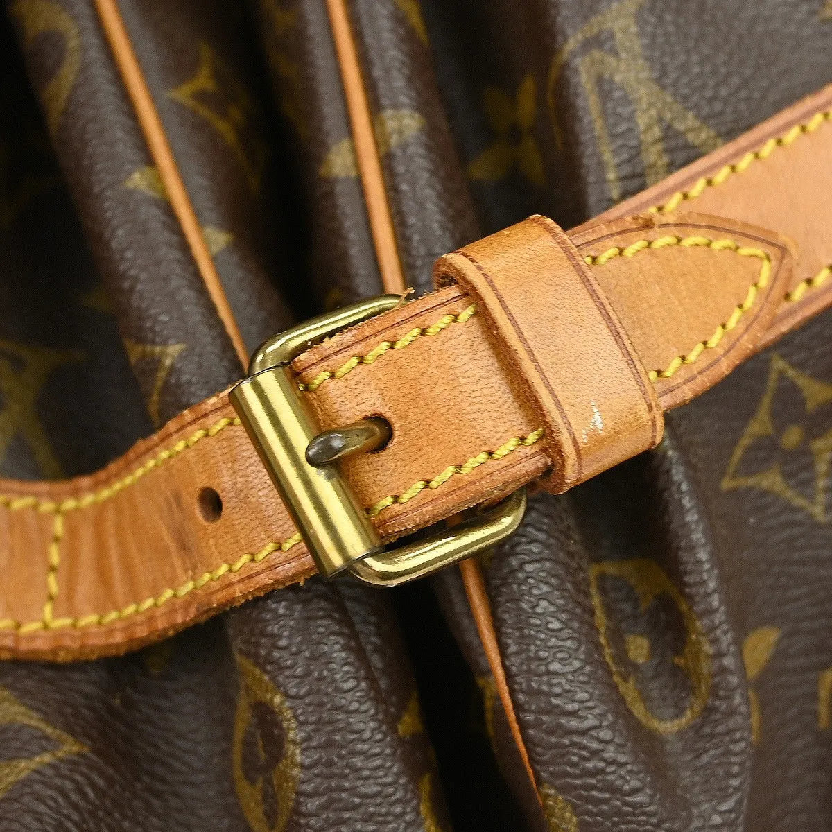 Louis Vuitton Saumur Monogram Canvas Brown Canvas Shoulder Bag Bag (Pre-Owned)