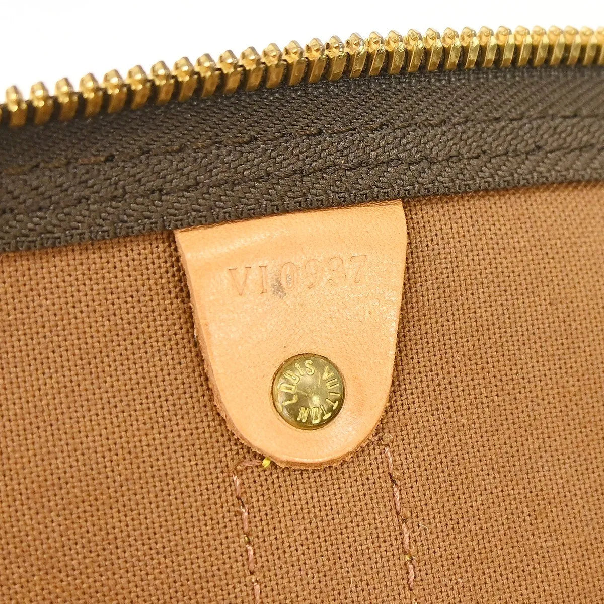 Louis Vuitton Keepall Bandouliere Bag Monogram Canvas Brown Canvas Travel Bag Bag (Pre-Owned)