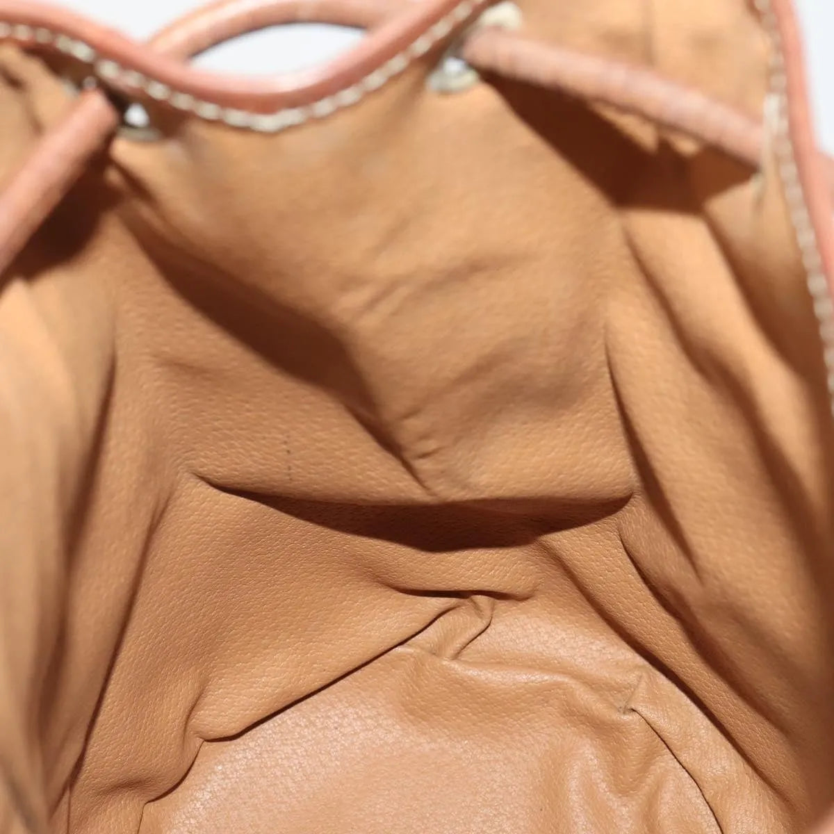 Celine Vintage Macadam Canvas And Leather Brown Canvas Backpack Bag (Pre-Owned)