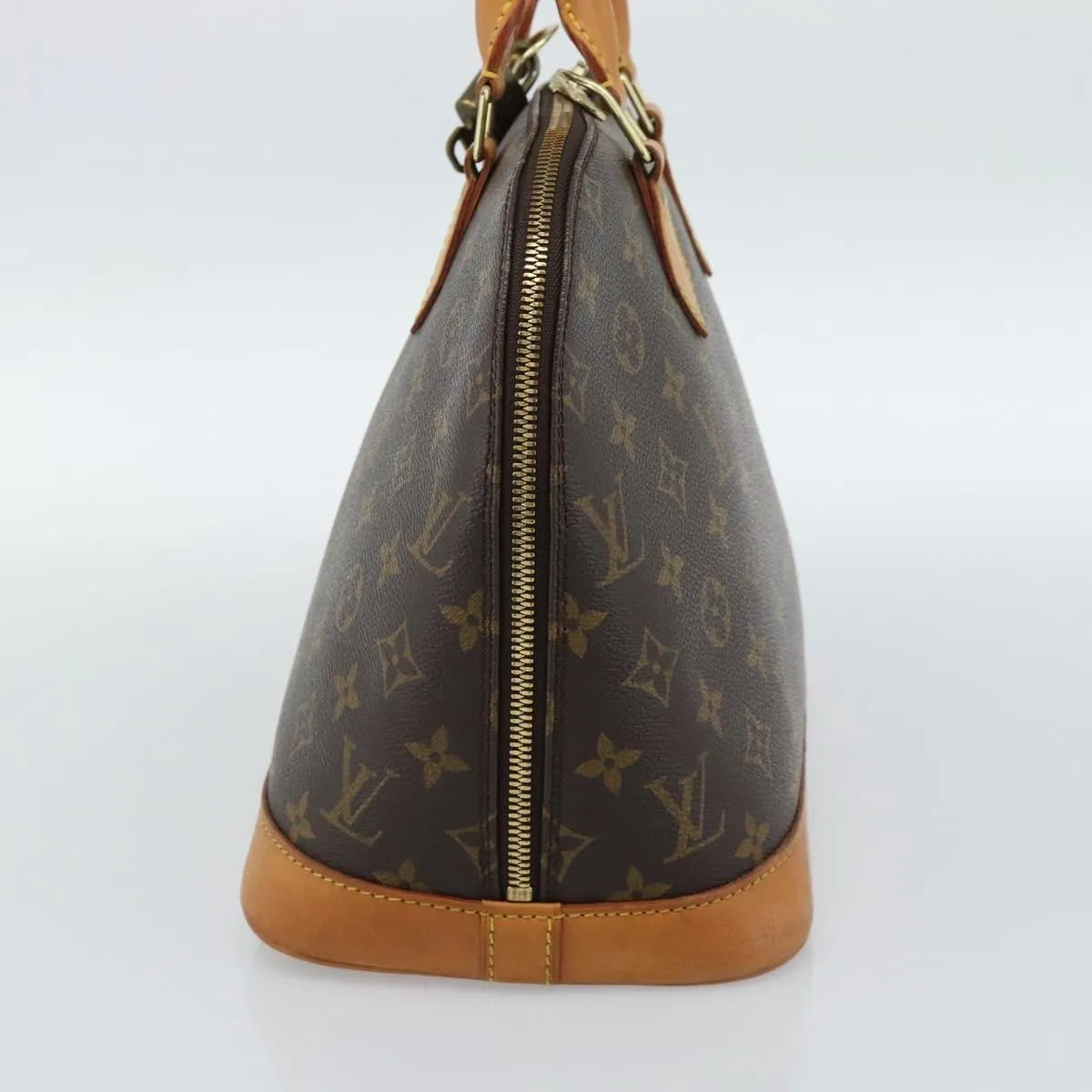 Louis Vuitton Alma Monogram Canvas Brown Canvas Handbag (Pre-Owned)