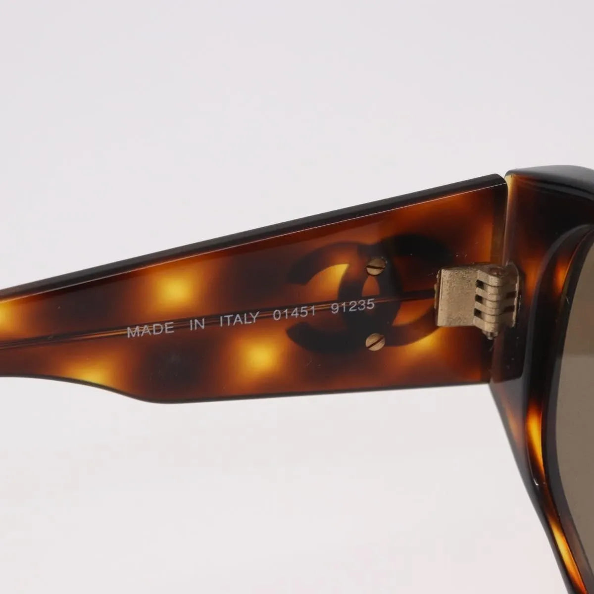 Chanel Logo Cc Plastic Brown Plastic Sunglasse Accessory (Pre-Owned)