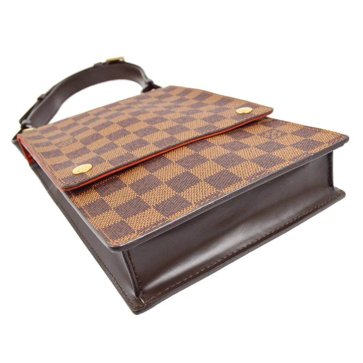 Louis Vuitton Portobello Messenger Damier Brown Canvas Clutche & Pouche Bag (Pre-Owned)