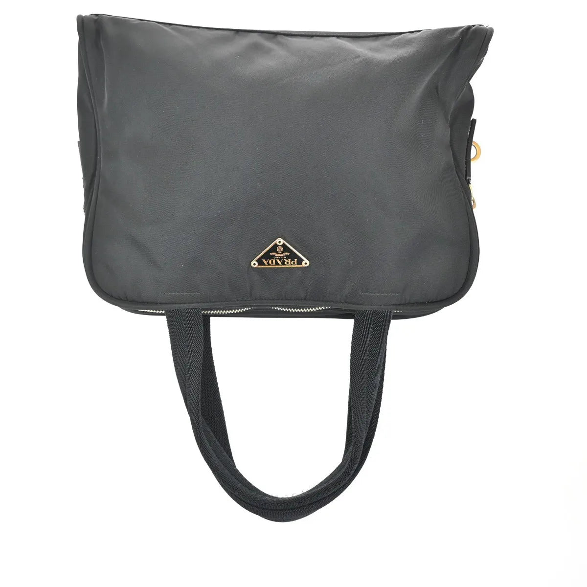 Prada Vintage Tessuto Black Nylon Handbag (Pre-Owned)