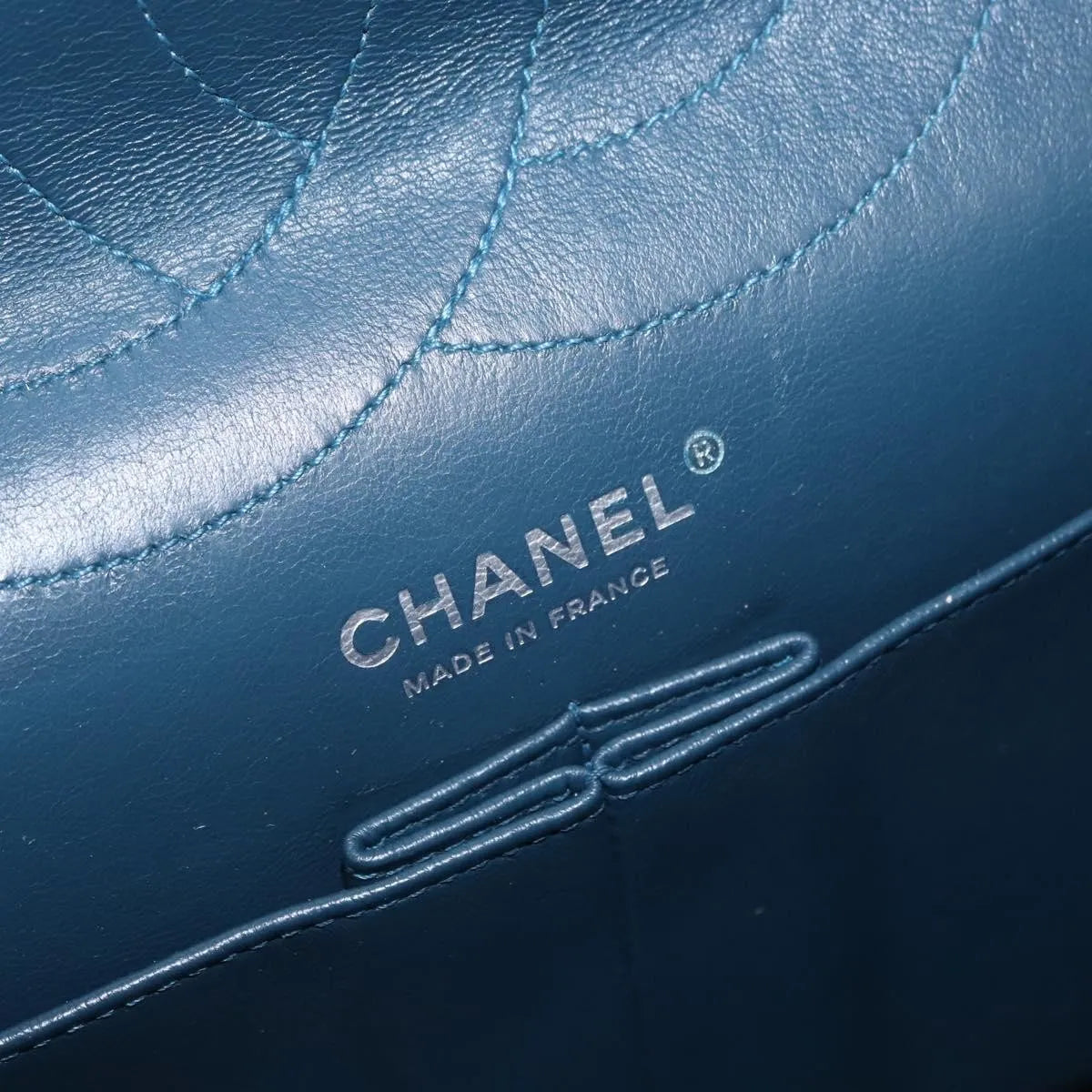 Chanel Reissue 2.55 Flap Quilted Patent Green Patent_Leather Shoulder Bag Bag (Pre-Owned)