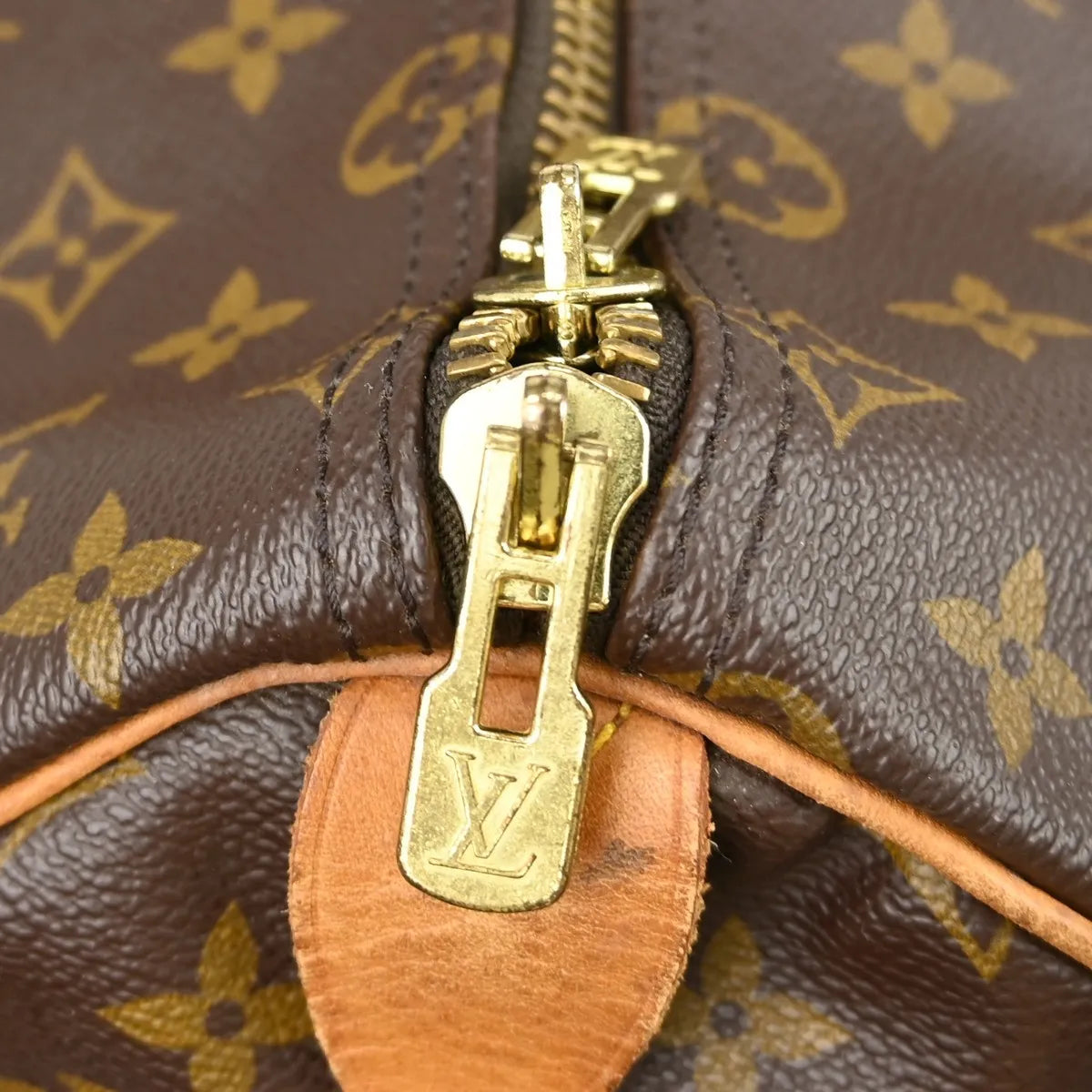 Louis Vuitton Keepall Bag Monogram Canvas Brown Canvas Travel Bag Bag (Pre-Owned)